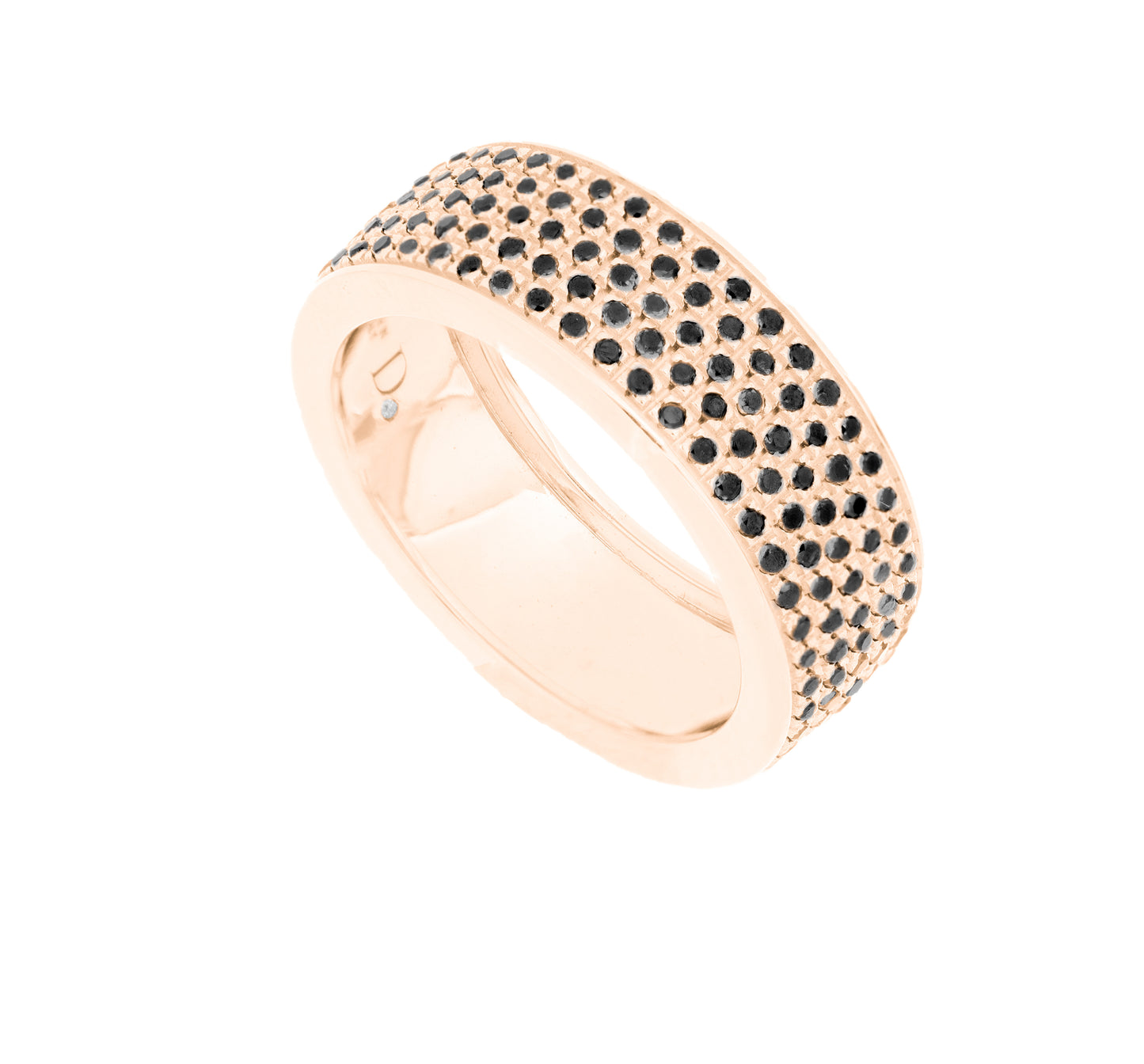 Anello Eternity Diamanti Neri