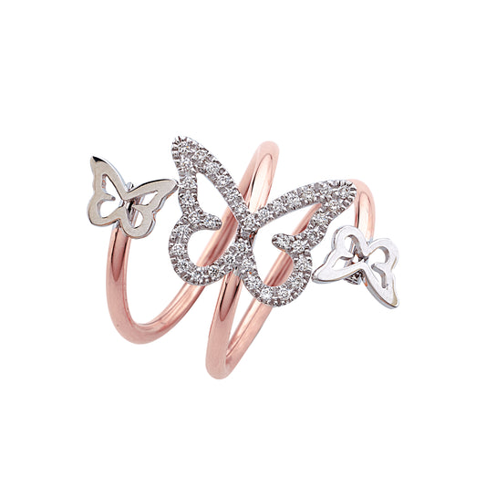 Anello Butterfly Spring Double Round