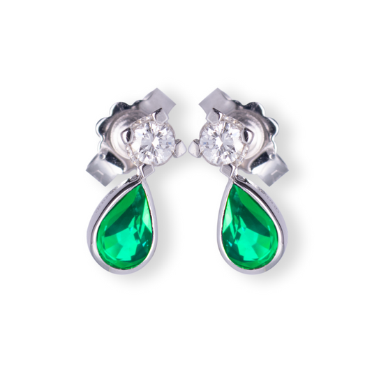 Orecchini Goccia Smeraldo
